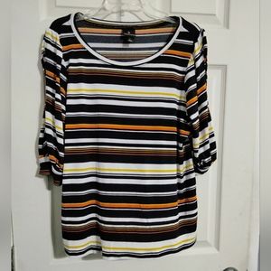 Striped Worthington Blouse